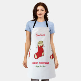 ミニマルなクリスマスと新年の幸せ エプロン