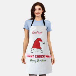 ミニマルなクリスマスと新年の幸せ エプロン