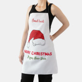 ミニマルなクリスマスと新年の幸せ エプロン (インサイチュ)