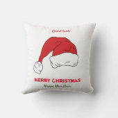 ミニマルなクリスマスと新年の幸せ クッション (裏面)