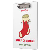 ミニマルなクリスマスと新年の幸せ クリップボード (左)