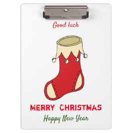 ミニマルなクリスマスと新年の幸せ クリップボード