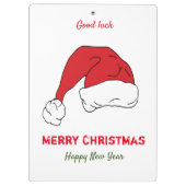 ミニマルなクリスマスと新年の幸せ クリップボード (裏面)