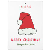 ミニマルなクリスマスと新年の幸せ クリップボード (裏面)