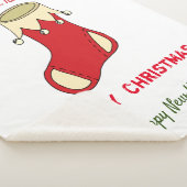 ミニマルなクリスマスと新年の幸せ シェルパブランケット (3/4)