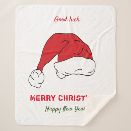 ミニマルなクリスマスと新年の幸せ シェルパブランケット