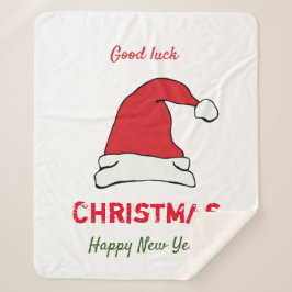 ミニマルなクリスマスと新年の幸せ シェルパブランケット
