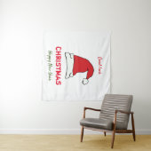 ミニマルなクリスマスと新年の幸せ タペストリー (インサイチュ(横))