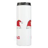 ミニマルなクリスマスと新年の幸せ タンブラー (裏面)