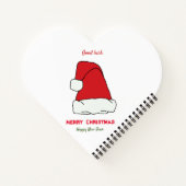 ミニマルなクリスマスと新年の幸せ ノートブック (裏面)