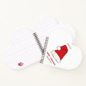 ミニマルなクリスマスと新年の幸せ ノートブック (内部)