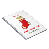 ミニマルなクリスマスと新年の幸せ ノートブック (右側)