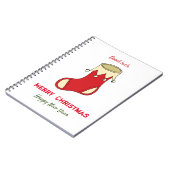 ミニマルなクリスマスと新年の幸せ ノートブック (左側)