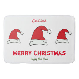 ミニマルなクリスマスと新年の幸せ バスマット