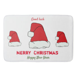 ミニマルなクリスマスと新年の幸せ バスマット