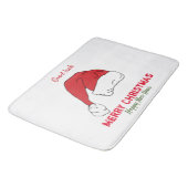 ミニマルなクリスマスと新年の幸せ バスマット (アングル)