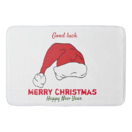 ミニマルなクリスマスと新年の幸せ バスマット