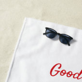 ミニマルなクリスマスと新年の幸せ ビーチタオル (インサイチュ)