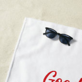 ミニマルなクリスマスと新年の幸せ ビーチタオル (インサイチュ)