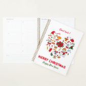 ミニマルなクリスマスと新年の幸せ プランナー手帳 (ディスプレー)