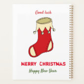 ミニマルなクリスマスと新年の幸せ プランナー手帳 (裏面)