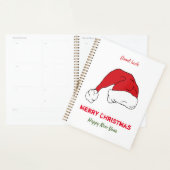 ミニマルなクリスマスと新年の幸せ プランナー手帳 (ディスプレー)