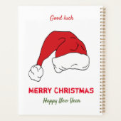 ミニマルなクリスマスと新年の幸せ プランナー手帳 (裏面)