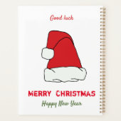 ミニマルなクリスマスと新年の幸せ プランナー手帳 (裏面)