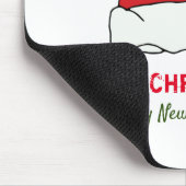 ミニマルなクリスマスと新年の幸せ マウスパッド (コーナー)