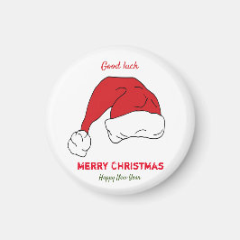 ミニマルなクリスマスと新年の幸せ マグネット