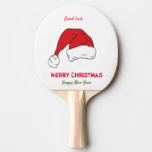 ミニマルなクリスマスと新年の幸せ 卓球ラケット (正面)