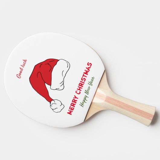 ミニマルなクリスマスと新年の幸せ 卓球ラケット (横)