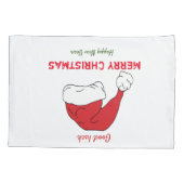 ミニマルなクリスマスと新年の幸せ 枕カバー (裏面)