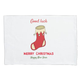 ミニマルなクリスマスと新年の幸せ 枕カバー