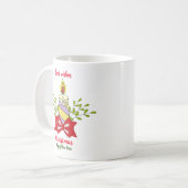 ミニマルなクリスマスと新年ハッピーコーヒームー コーヒーマグカップ (正面左)