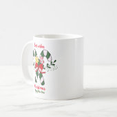 ミニマルなクリスマスと新年ハッピーコーヒームー コーヒーマグカップ (正面左)