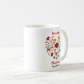 ミニマルなクリスマスと新年ハッピーコーヒームー コーヒーマグカップ (正面右)