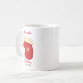 ミニマルなクリスマスと新年ハッピーコーヒームー コーヒーマグカップ (正面左)