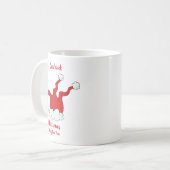 ミニマルなクリスマスと新年ハッピーコーヒームー コーヒーマグカップ (正面左)