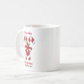 ミニマルなクリスマスと新年ハッピーコーヒームー コーヒーマグカップ (正面左)