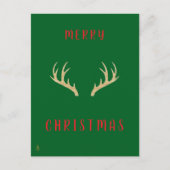 ミニマルなクリスマスのラインアートツリー | KaliraArts ポストカード (正面)