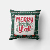 ミニマルなクリスマスの休日 クッション (裏面)