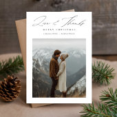 ミニマルなクリスマスの愛感謝していと独身の写真 シーズンカード