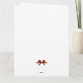 ミニマルなクリスマスの水の色の常緑雪 カード (裏面)