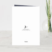 ミニマルなクリスマスアーチ写真フレ実在ーム 箔グリーティングカード (裏面)