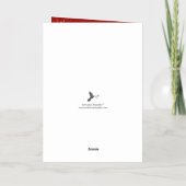 ミニマルなクリスマスアーチ写真フレ実在ーム 箔シーズンカード (裏面)