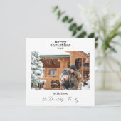 ミニマルなクリスマスカード (スタンド正面)