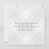 ミニマルなクリスマスカード (裏面)