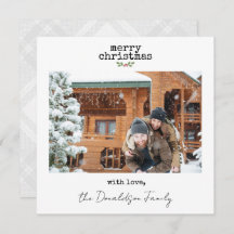 ミニマルなクリスマスカード