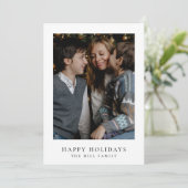 ミニマルなクリスマスカード | シンプルエレガント写真 シーズンカード (スタンド正面)